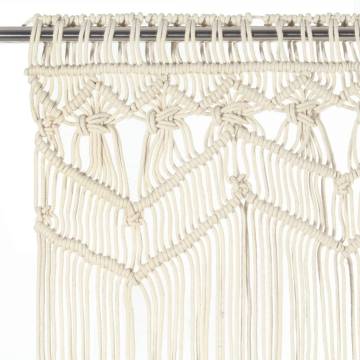 Macrame Curtain 140x240 cm Cotton - Stylish Home Decor