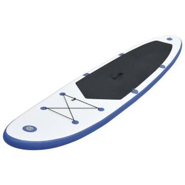 Stand Up Paddle Board Set - Inflatable Blue and White