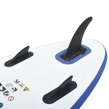 Stand Up Paddle Board Set - Inflatable Blue and White