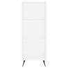 Stylish Highboard White 34.5x34x180 cm - Engineered Wood