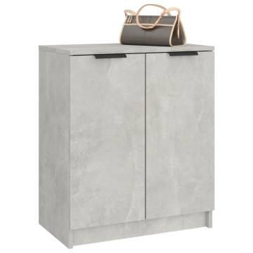 Shoe Cabinet Concrete Grey | 59x35x70 cm Engineered Wood