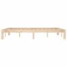 Solid Wood Pine Bed Frame 140x200 cm - Modern Bedroom Decor