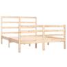 Solid Wood Pine Bed Frame 135x190 cm Double - Hipomarket