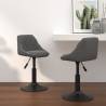 Swivel Dining Chairs 2 pcs Dark Grey Velvet | Hipomarket UK