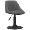 Swivel Dining Chairs 2 pcs Dark Grey Velvet | Hipomarket UK