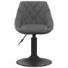 Swivel Dining Chairs 2 pcs Dark Grey Velvet | Hipomarket UK