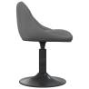 Swivel Dining Chairs 2 pcs Dark Grey Velvet | Hipomarket UK