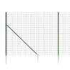 Wire Mesh Fence with Spike Anchors Green 1.4x25m - Secure & Durable