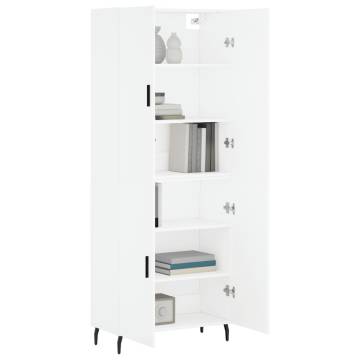 Highboard White - Stylish Engineered Wood Storage | HipoMarket