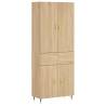 Stylish Highboard Sonoma Oak - 69.5x34x180 cm | Hipomarket UK