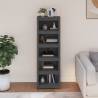 Book Cabinet Grey 50x35x154 cm - Solid Pine Wood