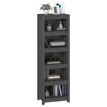 Book Cabinet Grey 50x35x154 cm - Solid Pine Wood