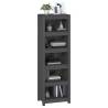 Book Cabinet Grey 50x35x154 cm - Solid Pine Wood