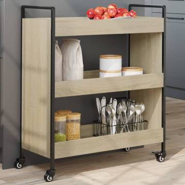 Kitchen Trolley Sonoma Oak - Stylish Storage Solution