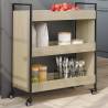 Kitchen Trolley Sonoma Oak 70x30x82 cm Engineered Wood Colour sonoma oak 