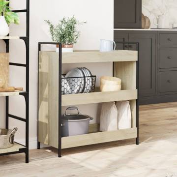 Kitchen Trolley Sonoma Oak - Stylish Storage Solution