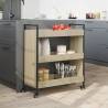 Kitchen Trolley Sonoma Oak - Stylish Storage Solution