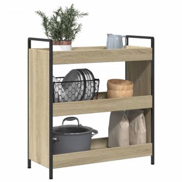 Kitchen Trolley Sonoma Oak - Stylish Storage Solution