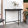 Garden Table Black 100x50x75 cm Poly Rattan Colour black Size 100 x 50 x 75 cm Quantity in Package 1 