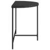 Garden Table Black 100x50x75 cm - Poly Rattan | HipoMarket