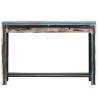 Vintage Solid Wood Console Table - 118x30x80 cm