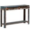 Vintage Solid Wood Console Table - 118x30x80 cm