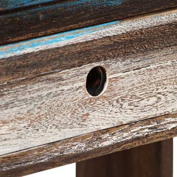 Vintage Solid Wood Console Table - 118x30x80 cm