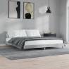 Bed Frame Concrete Grey 160x200 cm Engineered Wood Colour concrete grey Size 160 x 200 cm 