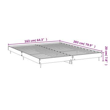 Concrete Grey Bed Frame 160x200 cm - Stylish & Durable