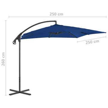 Cantilever Umbrella 250x250 cm Azure - Stylish Outdoor Shade