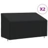 3-Seater Bench Covers - Waterproof Oxford Fabric (2 pcs)