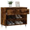 Shoe Cabinet Smoked Oak 70x36x60 cm - Stylish Storage Solution