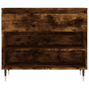 Shoe Cabinet Smoked Oak 70x36x60 cm - Stylish Storage Solution