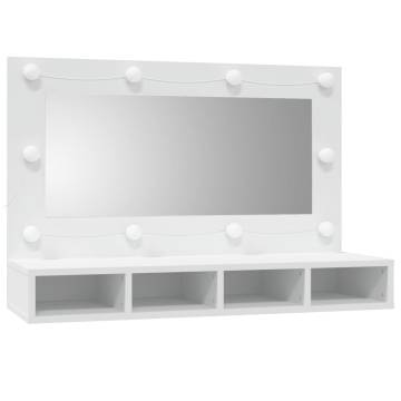 Stylish LED Mirror Cabinet - 90x31.5x62 cm | Hipomarket