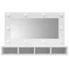 Stylish LED Mirror Cabinet - 90x31.5x62 cm | Hipomarket