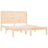 Solid Wood Bed Frame 160x200 cm - Timeless Design | Hipo Market