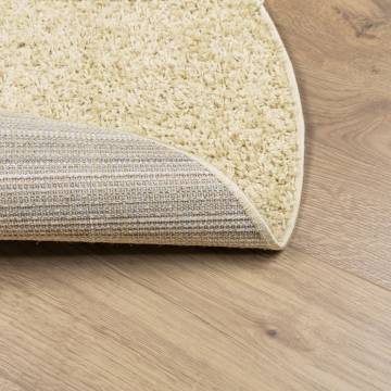 Shaggy Rug High Pile Modern Gold Ø 160 cm | HipoMarket