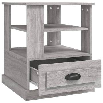 Elegant Grey Sonoma Side Table - 50x50x60 cm | HipoMarket