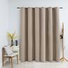 Beige Blackout Curtain with Metal Rings | 290x245 cm | HipoMarket