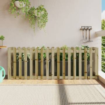 Garden Raised Bed with Fence Design - 200x50x70 cm Pine