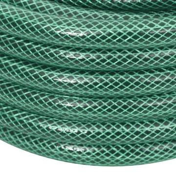 Durable Garden Hose with Fitting Set - 50m PVC Green Hose