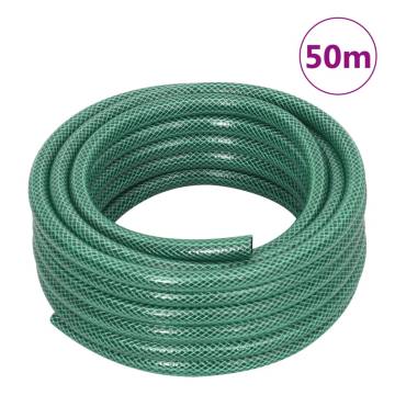 Durable Garden Hose with Fitting Set - 50m PVC Green Hose