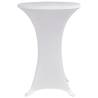 Standing Table Cover Ø60 cm White Stretch - 4 pcs - HipoMarket