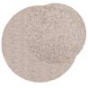 Shaggy Rug PAMPLONA High Pile Modern Beige Ø 240 cm - HipoMarket