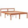 Wax Brown Bed Frame 140x190 cm - Solid Pine Wood