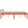 Wax Brown Bed Frame 140x190 cm - Solid Pine Wood