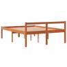 Wax Brown Bed Frame 140x190 cm - Solid Pine Wood