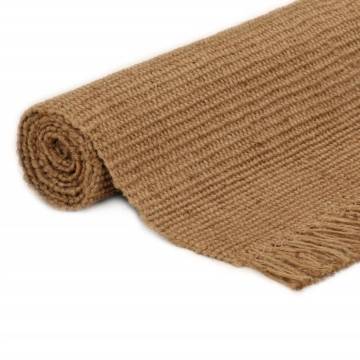 Jute Rug with Tassels 160x230 cm - Natural & Elegant Touch