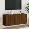 TV Cabinet Wall-mounted Brown Oak 100x30x41 cm Colour brown oak Quantity in Package 1 Width 100 cm 