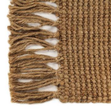 Jute Rug with Tassels 160x230 cm - Natural & Elegant Touch